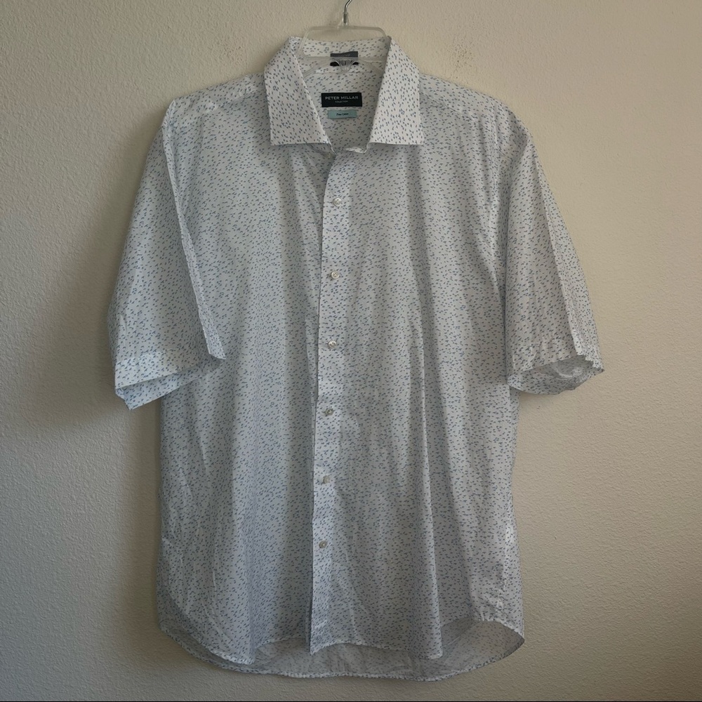 Peter Millar Collection Bird Pattern Short Sleeve… - image 2